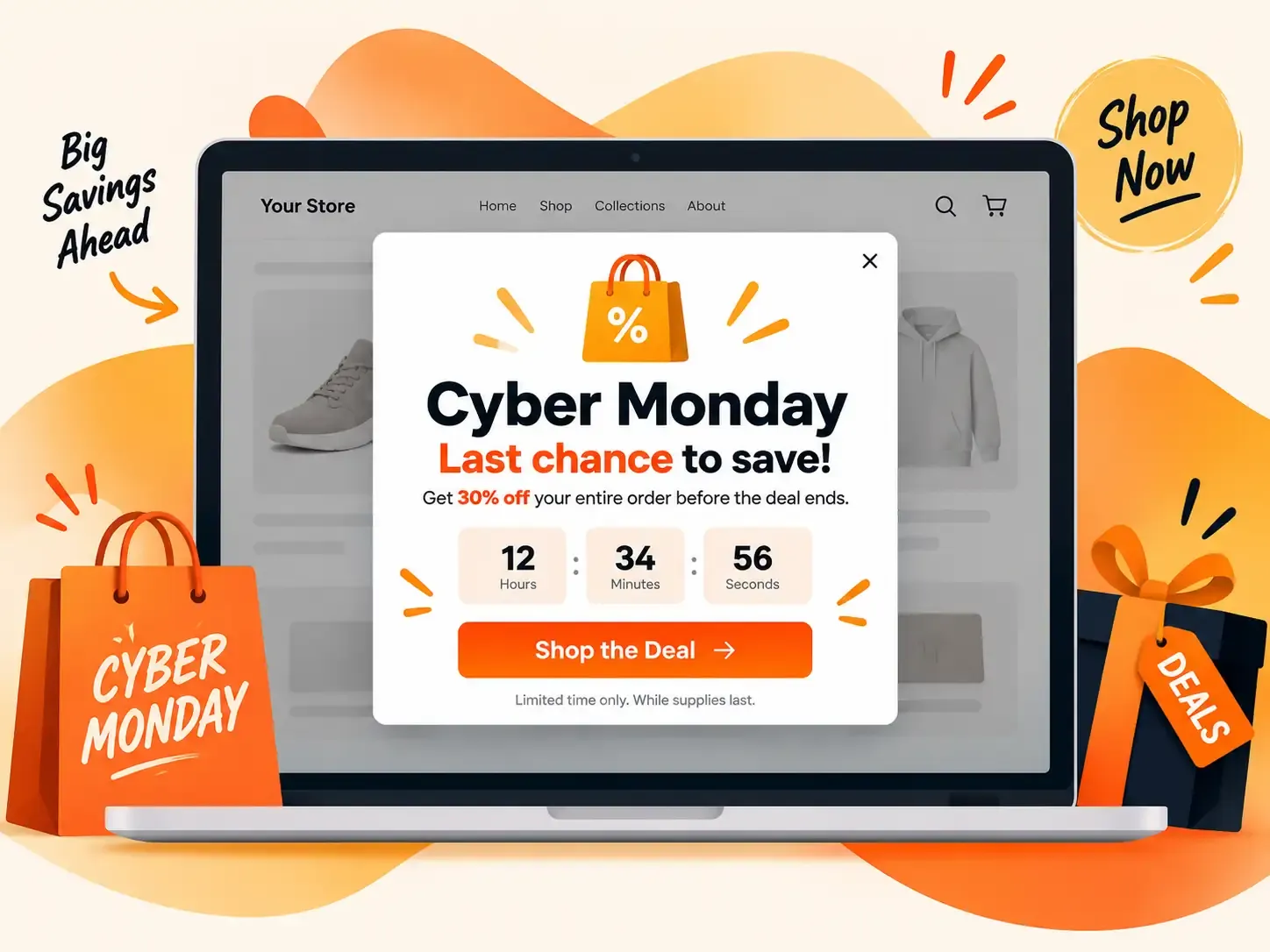 Cyber Monday popup